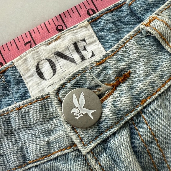 One Teaspoon Blue Skinny Distressed Jeans - Picture 6 of 6